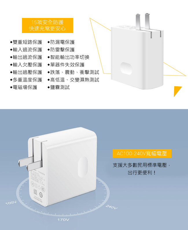 HUAWEI 原廠SuperCharge快充版 多口旅行充電器_適用P20/Mate10