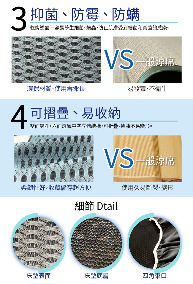 精靈工廠 新一代 3D超涼感床包式透氣床墊單人兩件套床包組