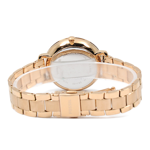 FOSSIL 美國精品手錶 JACQUELINE玫瑰金錶盤錶框金屬錶帶36mm