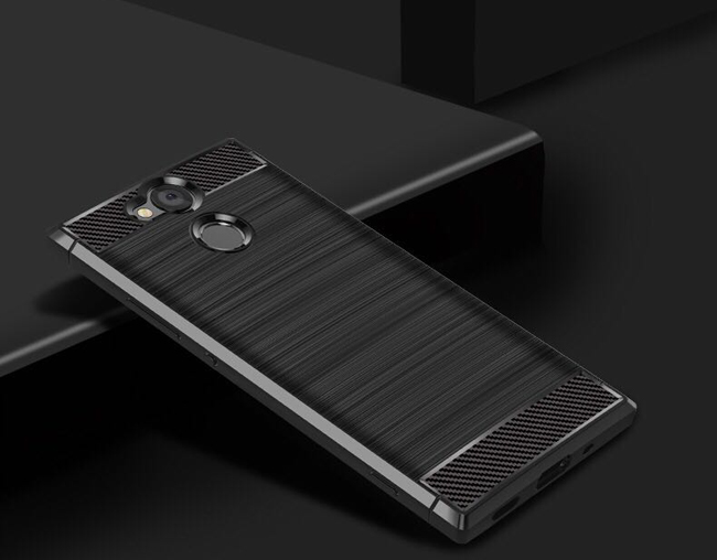 IN7 拉絲紋系列 Sony XA2 Ultra (6吋) 碳纖維硅膠保護殼