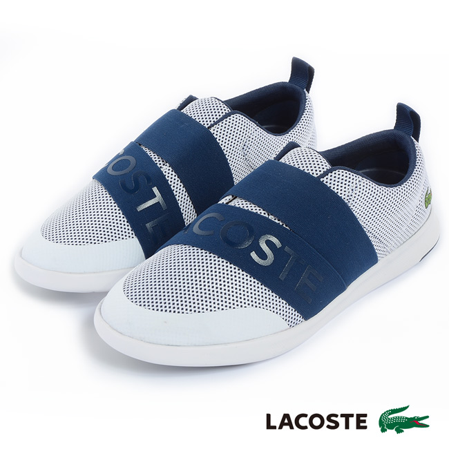 LACOSTE 女用休閒鞋-藍/灰