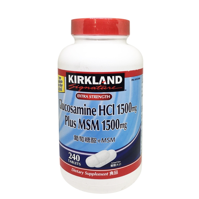 Kirkland Signature 科克蘭 葡萄糖胺+MSM 240錠