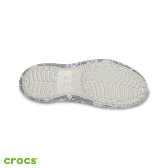 Crocs 卡駱馳 (女鞋) 卡笛印花平底鞋 205863-96M