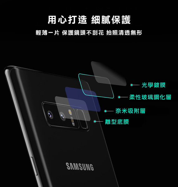 For Galaxy Note 9 鏡頭防刮保護貼 (3入一組)