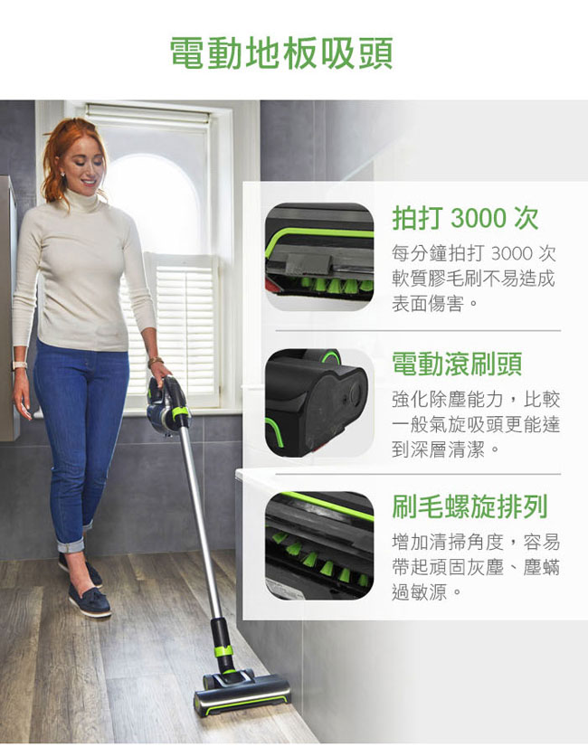 英國 Gtech 小綠 Power Floor K9 寵物版無線吸塵器