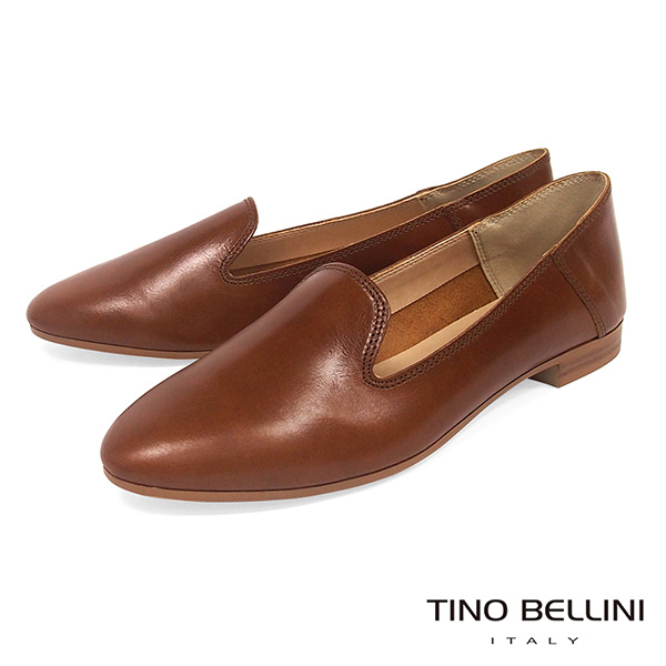 Tino Bellini 義大利進口經典臘感樂福鞋 _ 棕