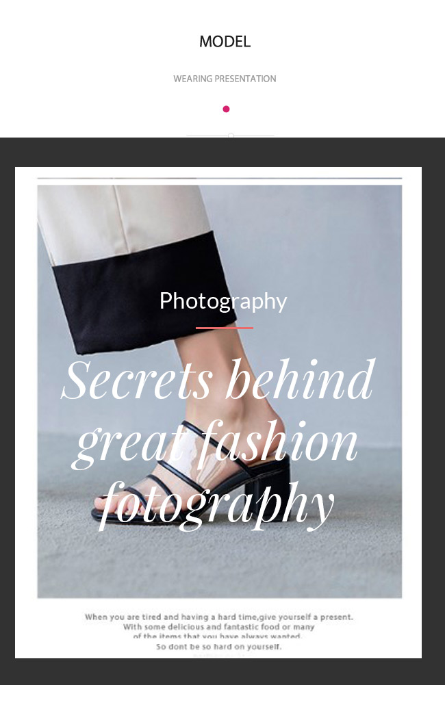 mo.oh - 全真皮-一字透明粗跟方頭涼鞋-黑色