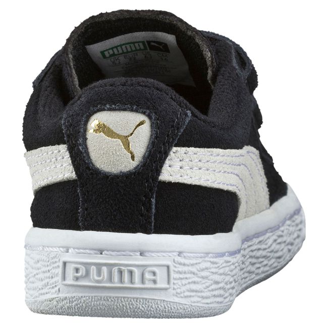 PUMA-Suede 2 straps PS孩童鞋-黑色