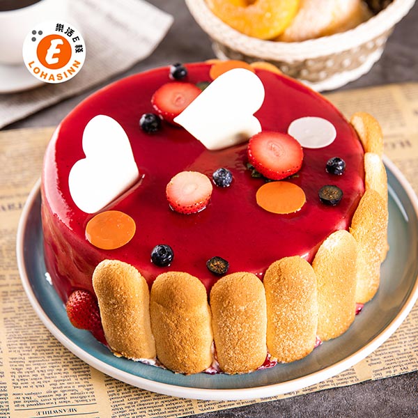 預購-樂活e棧-生日快樂蛋糕-莓果甜心蛋糕(6吋/顆,共1顆)