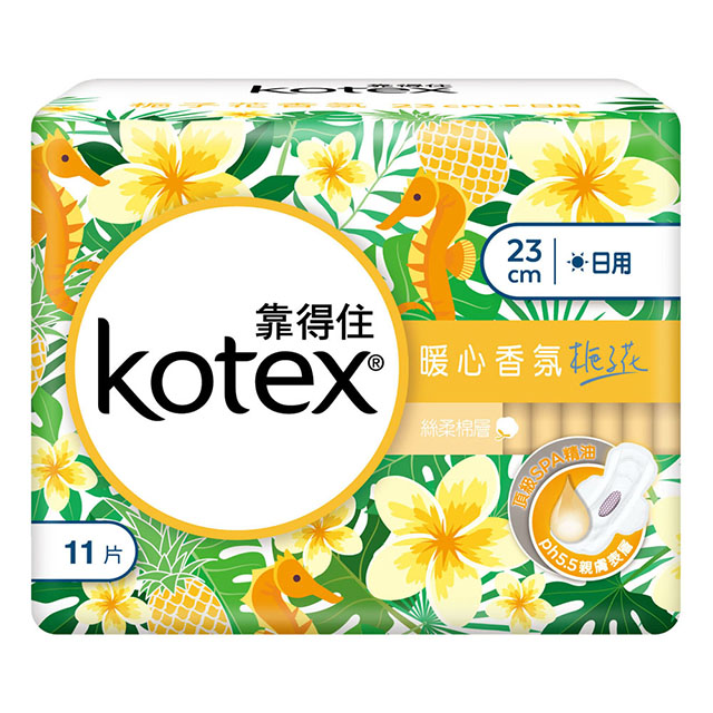 KOTEX 靠得住暖心香氛梔子花日薄23cm11片x2包