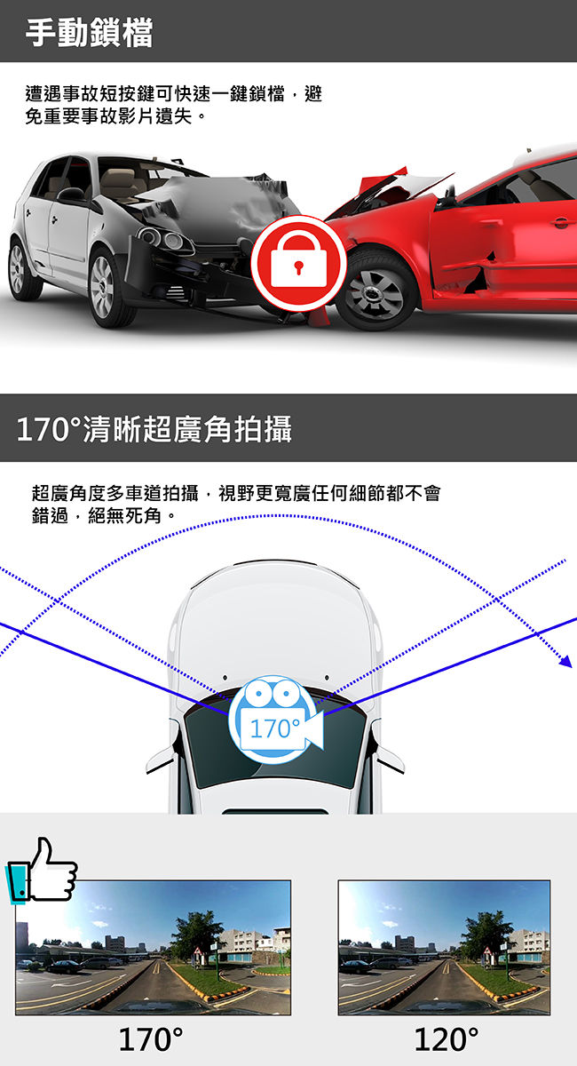 CARSCAM行車王 GS40 GPS測速行車記錄器-加贈16G記憶卡