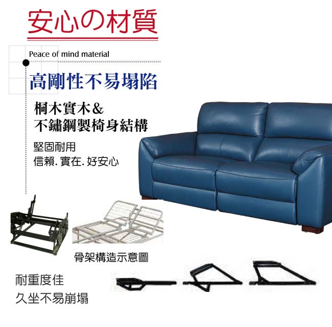 文創集 艾蒙半牛皮革機能性二人座沙發椅(電動化可調整設計)-193x97x100cm免組