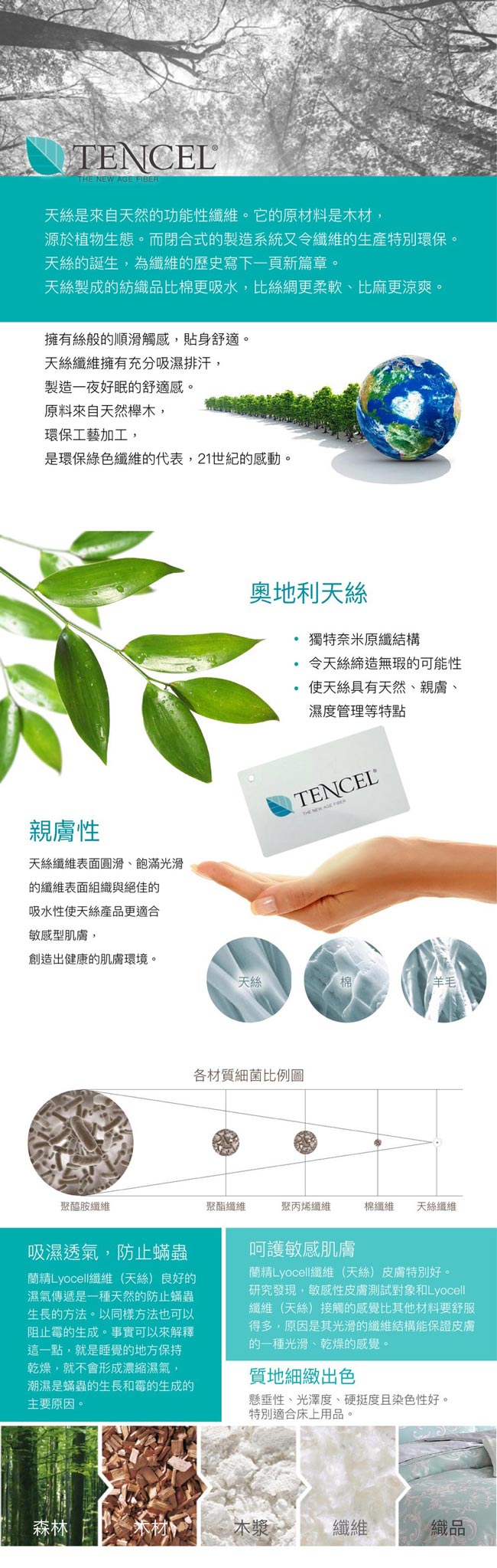 DESMOND 尚品生活 雙人 100%天絲八件式床罩組 TENCEL