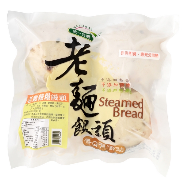 統一生機 老麵雜糧饅頭(400g/4入裝)