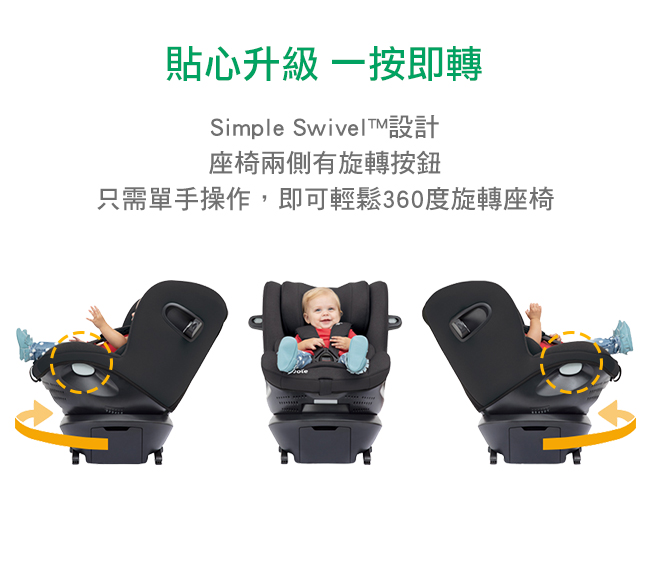 奇哥 Joie i-Spin360 isofix 0-4歲汽座