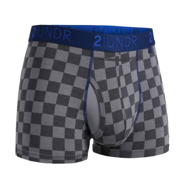 2UNDR Swing Shift 莫代爾吸排內褲(3吋)-灰格紋