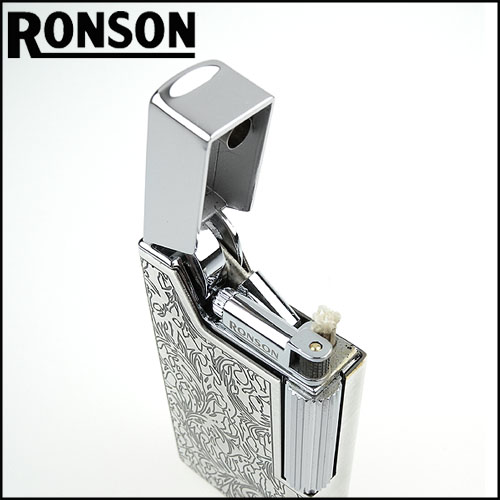 RONSON Work 26系列-燃油打火機-銀阿拉伯花紋圖案款