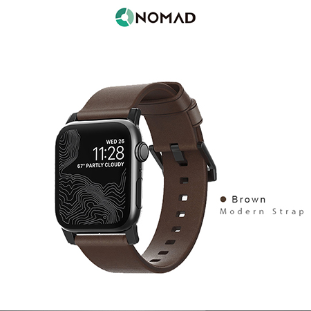 美國NOMADxHORWEEN Apple Watch專用皮革錶帶-摩登38/40mm