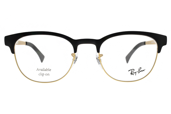 RAY BAN眼鏡 紳士經典半框款/霧黑-霧金 #RB6317 2833