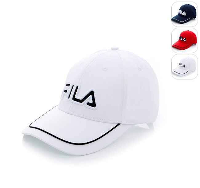 FILA 時尚 LOGO 帽-白 HTT-1103-WT