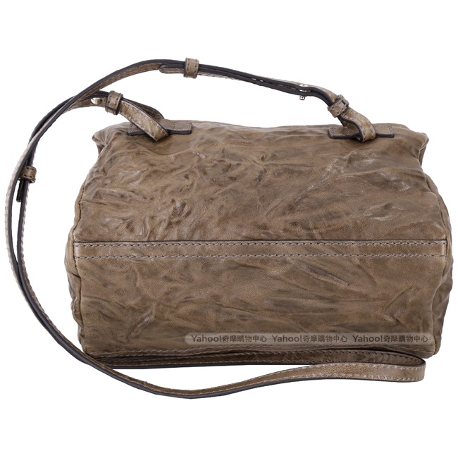 GIVENCHY Pandora 綿羊皮鞣製迷你斜背包(灰棕色)