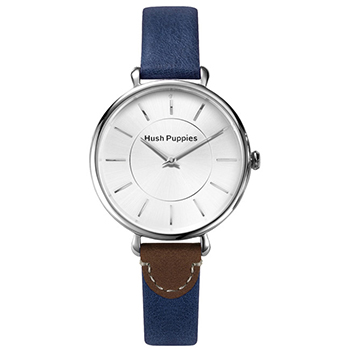 Hush Puppies清甜女伶時尚女錶-藏青/33mm