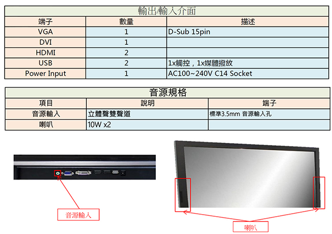 Nextech I 系列 65吋 室外型 紅外線多點觸控螢幕(高亮度)