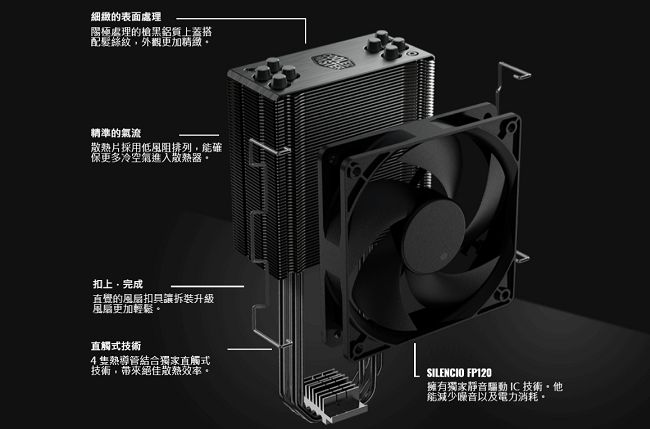 Cooler Master Hyper 212 黑化版 CPU散熱器