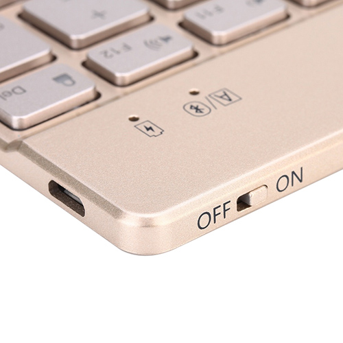 iPad Pro 10.5吋專用尊榮型三代筆槽分離式鋁合金超薄藍牙鍵盤/皮套