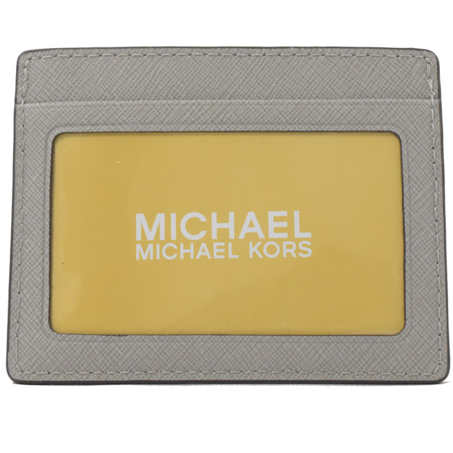 MICHAEL KORS Jet Set 簡易式防刮牛皮卡夾(珍珠灰)