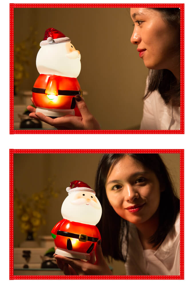 法國三寶貝 聖誕老公公LED擺飾夜燈 ( 聖誕節特別版 )