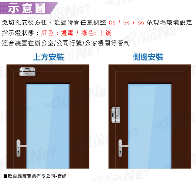 監視器攝影機 KINGNET 門禁系統 陽極鎖 電鎖 電子鎖 保全門鎖 防盜鎖 台灣製造