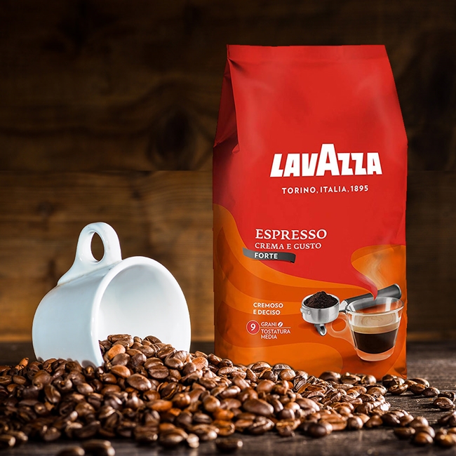 LAVAZZA 濃醇咖啡豆(1000g)+每日咖啡粉(250g)