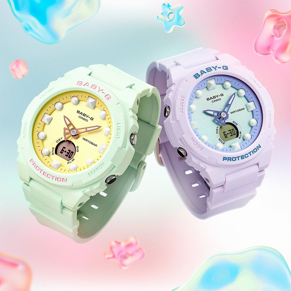 CASIO 卡西歐BABY-G 夢幻色調手錶送禮推薦BGA-320FH-3A | BABY-G