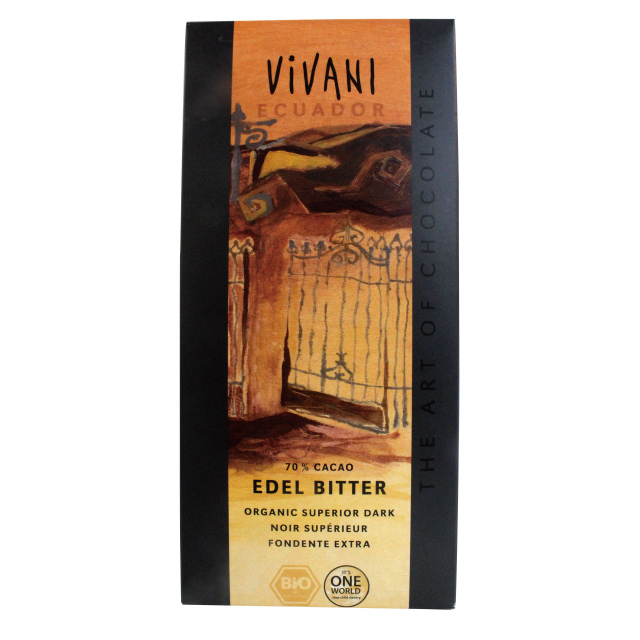 Vivani 有機厄瓜多70%黑巧克力片(100g)