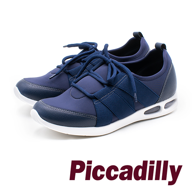 Piccadilly 舒適柔軟 輕量氣墊感運動鞋 女鞋- 深藍 ( 另有玫瑰金粉 )