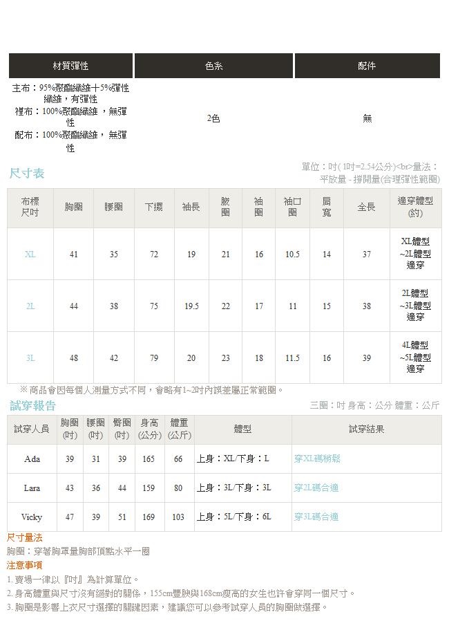 點點網紗袖拼接荷葉滾邊修身洋裝-OB大尺碼