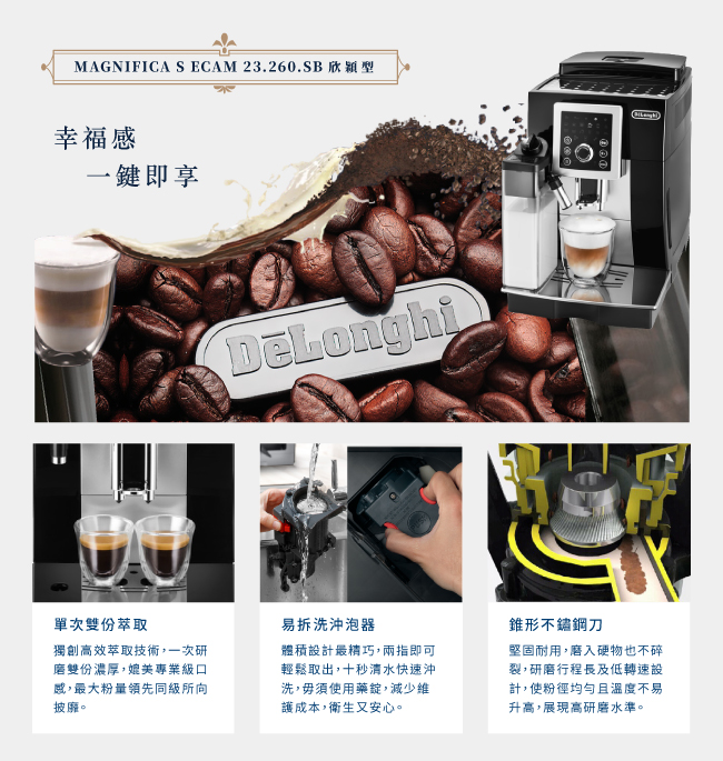 (無卡分期12期) 時光‧美味訂製 DeLonghi欣穎型 全自動義式咖啡機