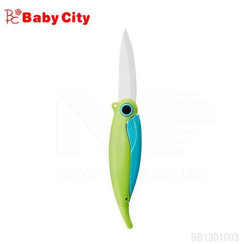 【任選】娃娃城BabyCity-摺疊陶瓷水果刀