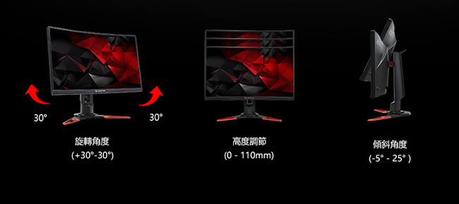 Acer Predator Z271U 27型 G-Sync極速電競曲面電腦螢幕