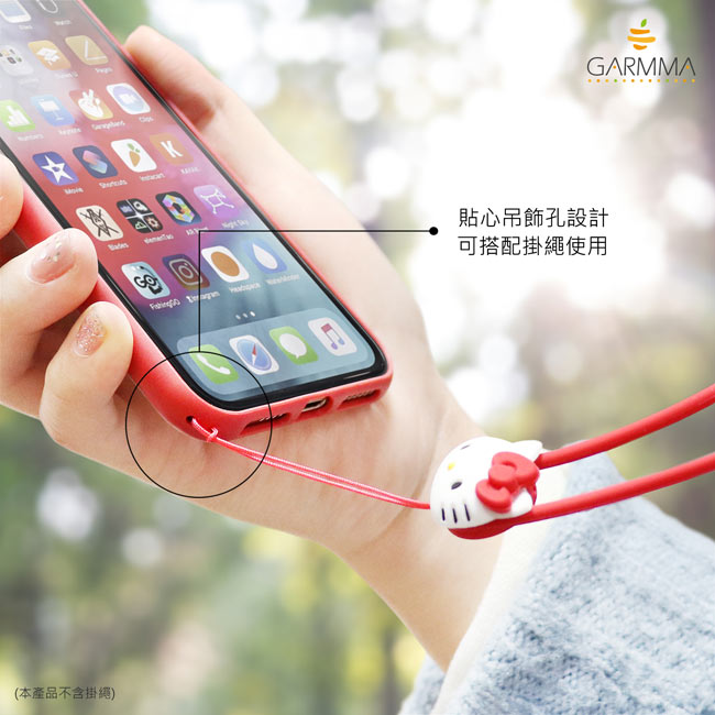 GARMMA Hello Kitty iPhone X/XS 燙金皮革保護套