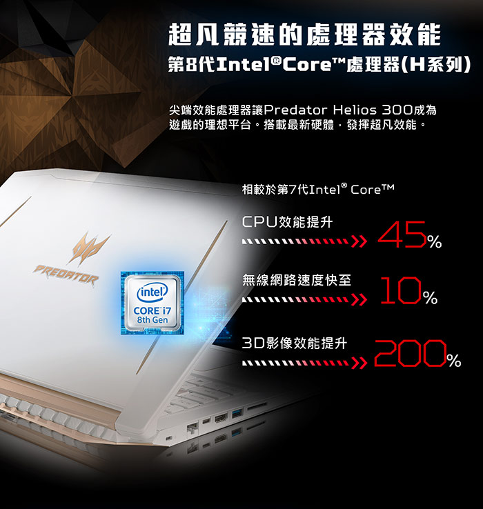 Acer PH315-51-77MC 15吋筆電(i7-8750H/1060/256+1T