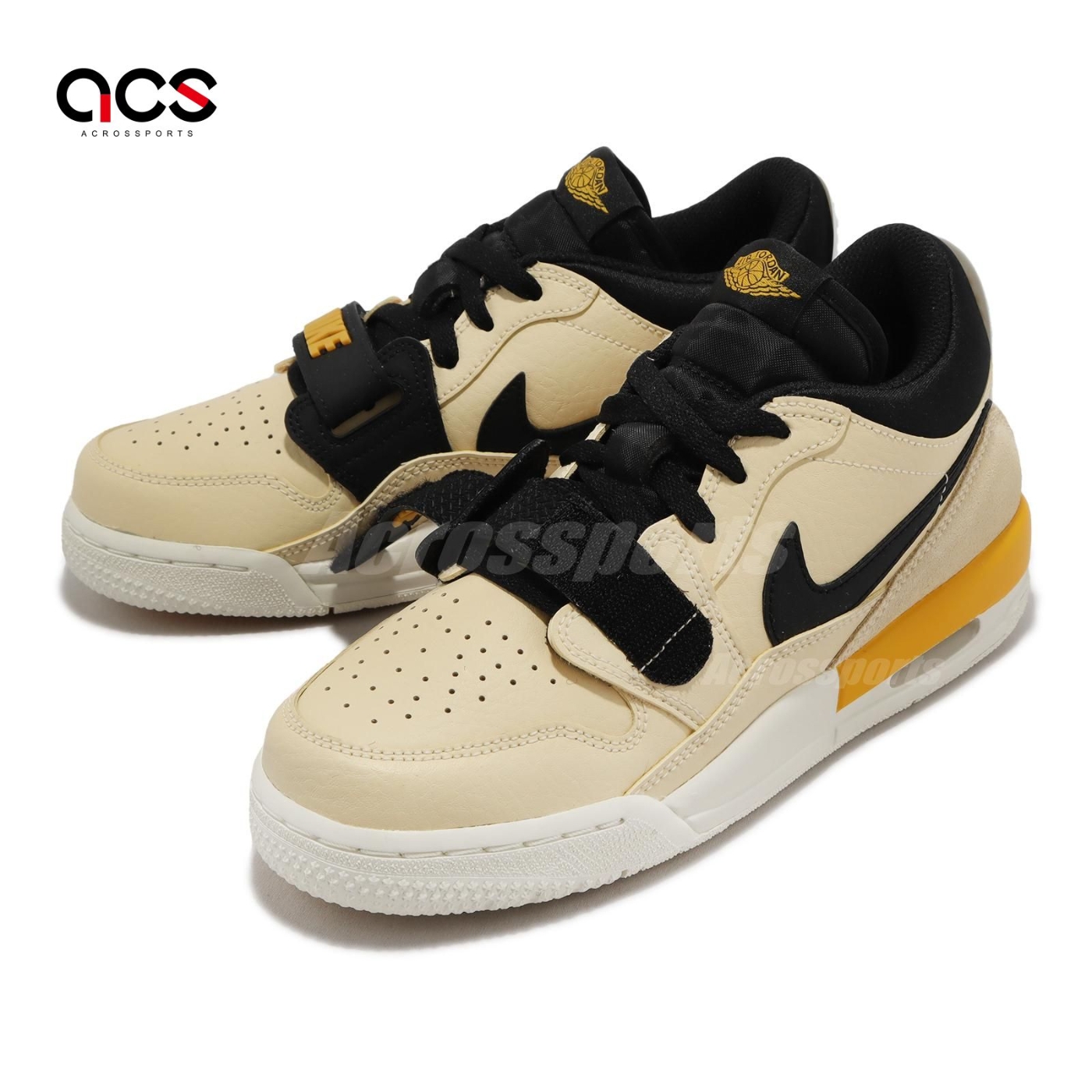 Nike 休閒鞋Air Jordan Legacy 312 Low 卡其黃爆裂紋男鞋麂皮CD7069