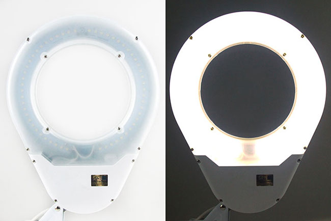 【Hamlet】1.8x/3D/127mm 工作用薄型LED護眼檯燈放大鏡 E015