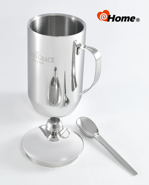 i-home 不鏽鋼保溫杯 雙層中空隔熱(420ml)-超值2入