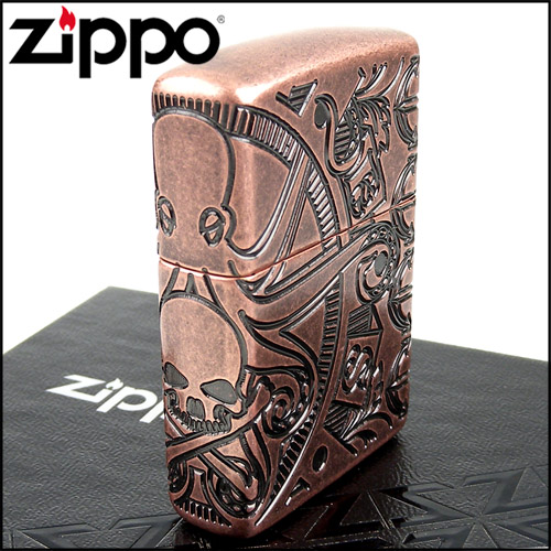 ZIPPO 美系~Nautical Scene-航海場景-章魚骷髏圖案打火機