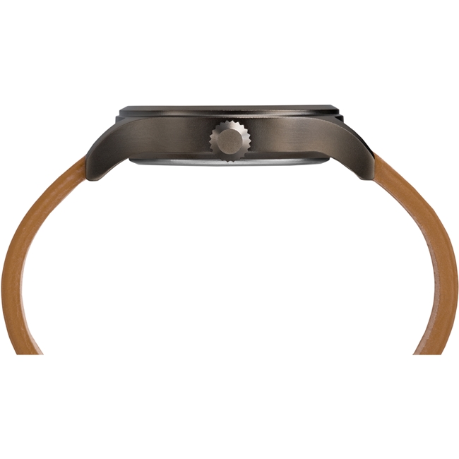 TIMEX 遠征系列 超越巔峰登山探險腕錶-米面x駝色錶帶/40mm