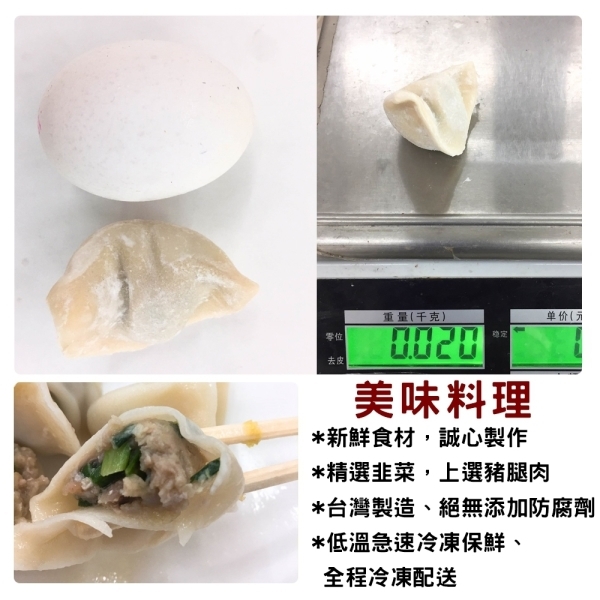 海陸管家精選手工韭菜水餃(每包10顆/共約220g) x18包