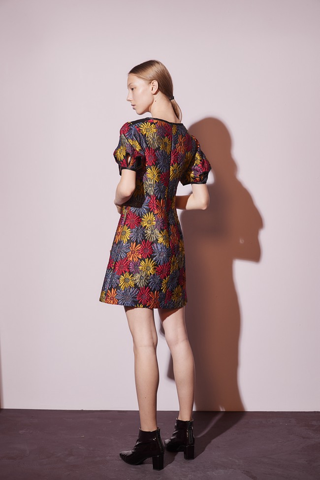 Haute Couture 高定系 精緻3D提花透視紡紗造型禮服洋裝-寶石紅
