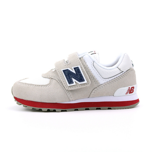 New Balance 中大童休閒鞋-YV574CP-W 灰白